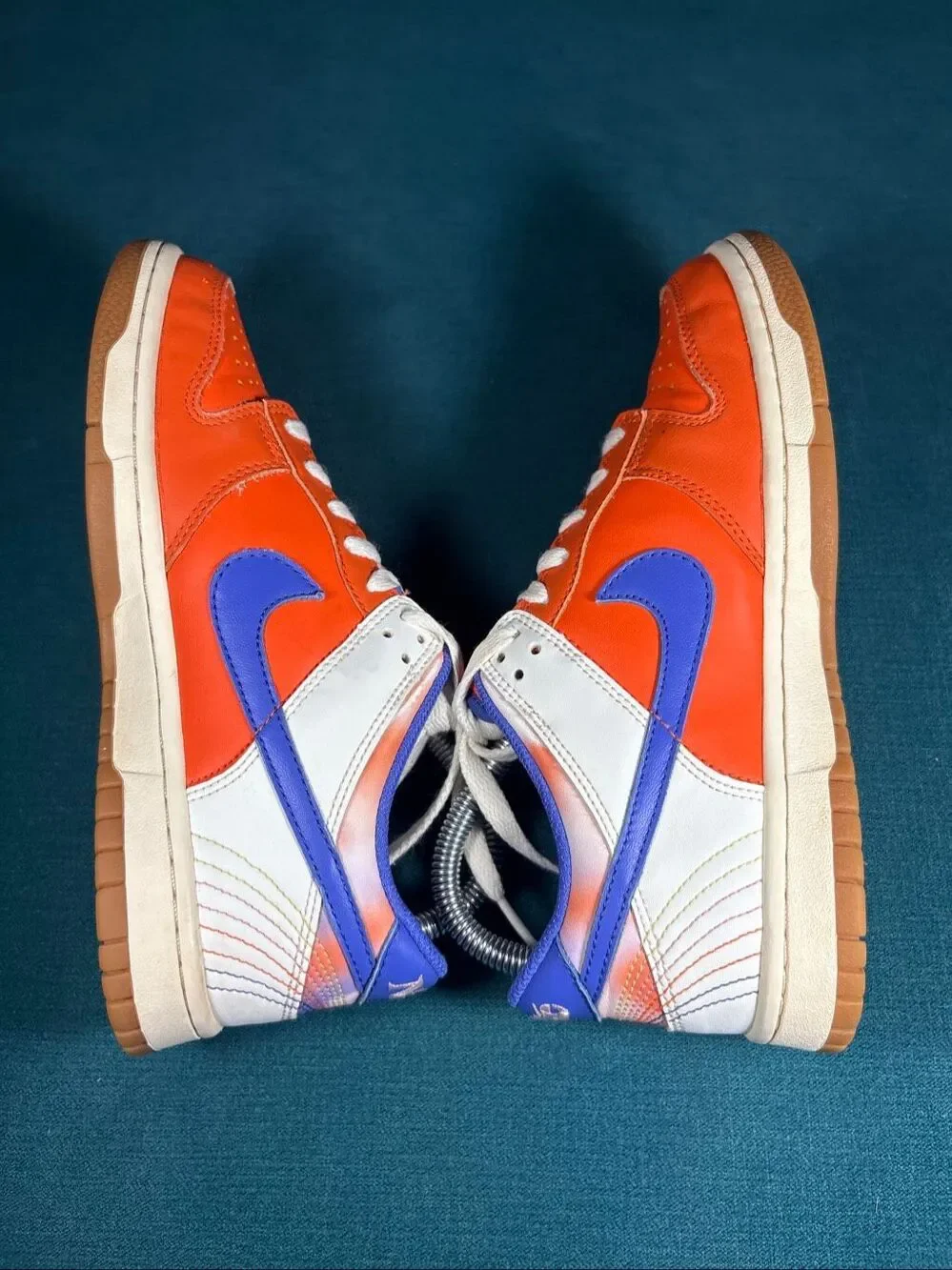 Nike Dunk Low GS Safety Orange Pink Foam Royal Size 5.5Y Women's 7 FN0600-801